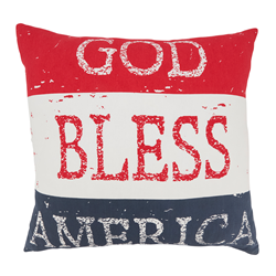 1089 God Bless America Pillow