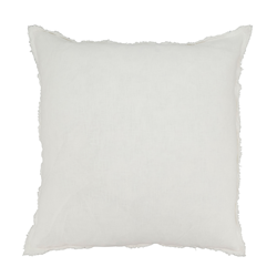 13049 - Fringed Design Linen Pillow - Down Filled