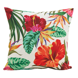 1472 - Printed Flower Pillow - Poly Filled