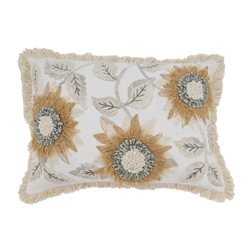 2307 Embroidered Sunflower Pillow