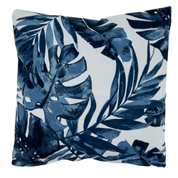 1931 - Blue Tropic Outdoor Pillow - Poly Filled