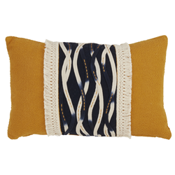 236 - Wavy Stitched Pillow - Down Filled