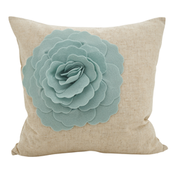 2097 - Felt Flower Pillow - Poly Filled