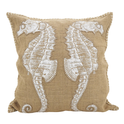 5442 - Sea Horse Pillow - Down Filled