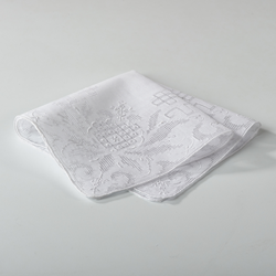 3764 Embr'd And Drawnwork Handkerchief