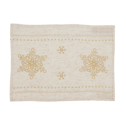 3138 Embroidered Snowflakes Placemat