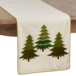 1959 Embroidered Christmas Tree Runner